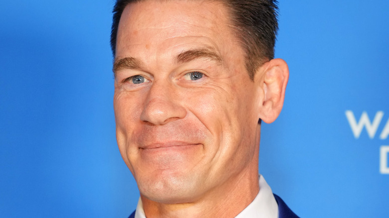 John Cena posing at a promotional event