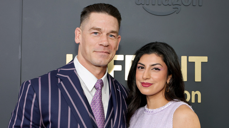 John Cena and Shay Shariatzadeh attend the Amazon 2025 Upfront at Beacon Theatre