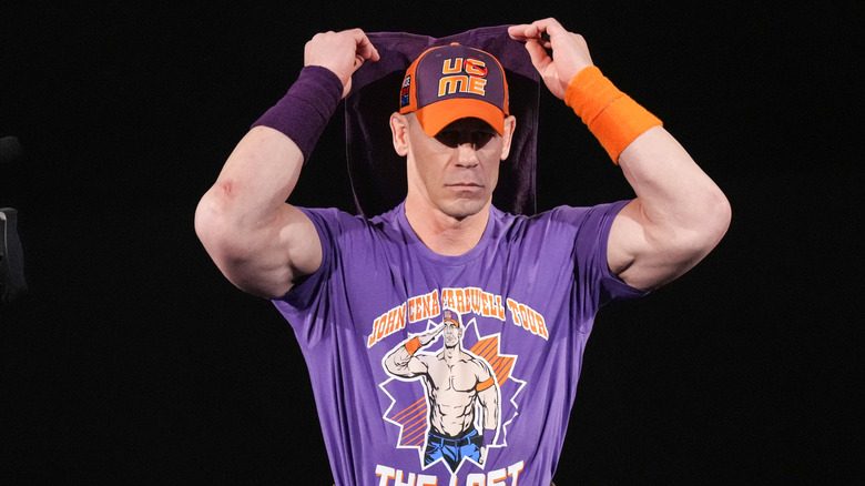John Cena makes his way to the ring during Monday Night RAW at PHX Arena on June 9, 2025 in Phoenix, Arizona.