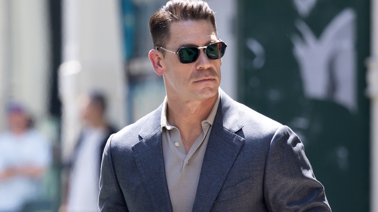 John Cena on the set of 'Little Brother,' August 2025.