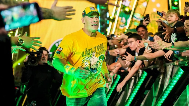John Cena heads down the ramp to his final match in Australia.