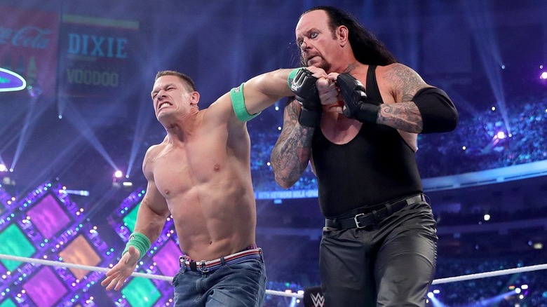 John Cena and The Undertaker at WWE WrestleMania 34