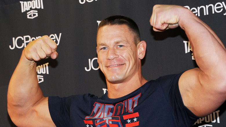 John Cena flexing 