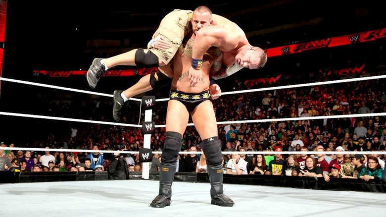 CM Punk and John Cena on WWE Raw