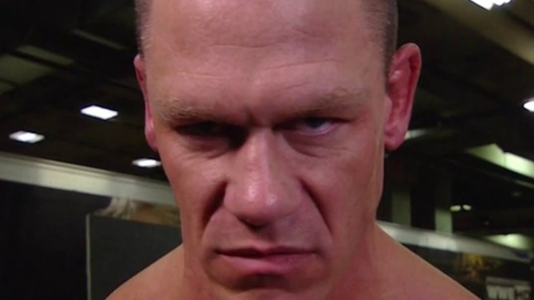 Cena mean mugging for the camera