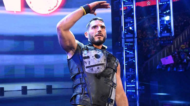 Johnny Gargano wearing a black vest