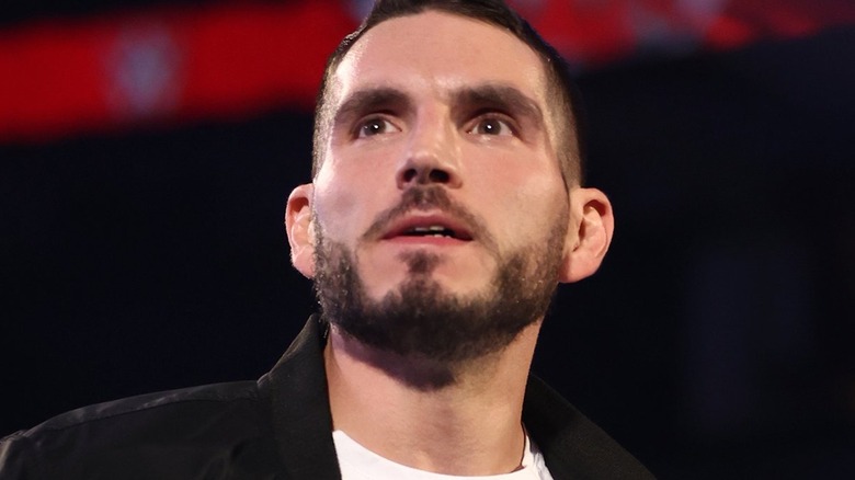 Johnny Gargano looking at fans
