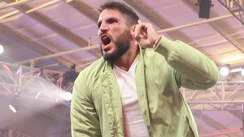 Johnny Gargano listening to that crowd reaction