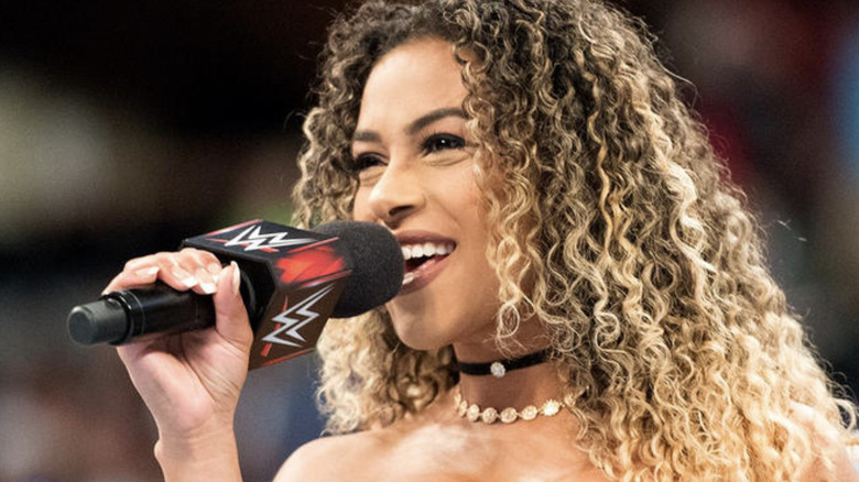 Jojo Offerman in the ring