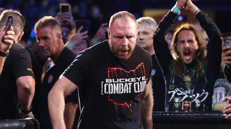 Jon Moxley walking to the ring 