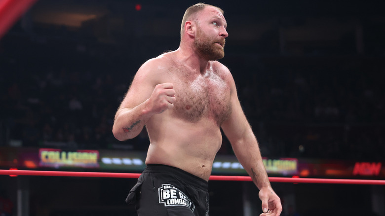 Jon Moxley makes a fist