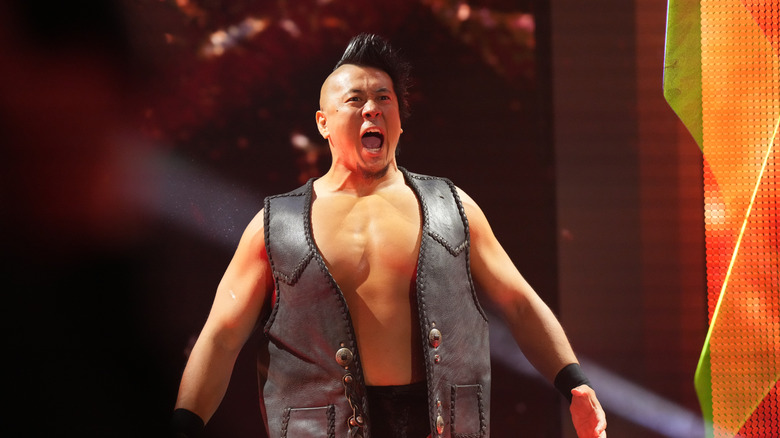 Yoshiki Inamura makes an entrance
