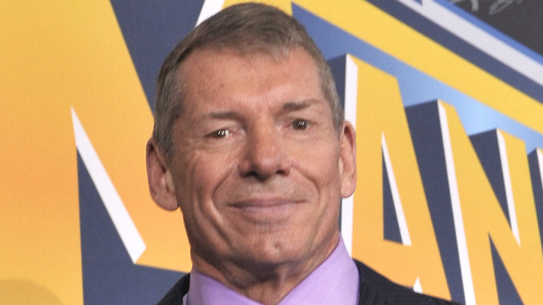 Vince McMahon looking pleased