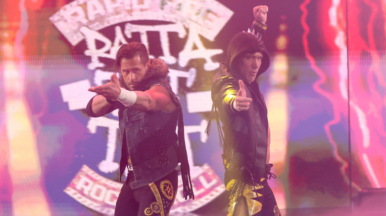 The Motor City Machine Guns, Alex Shelley and Chris Sabin make their way to the ring during "WWE SmackDown"