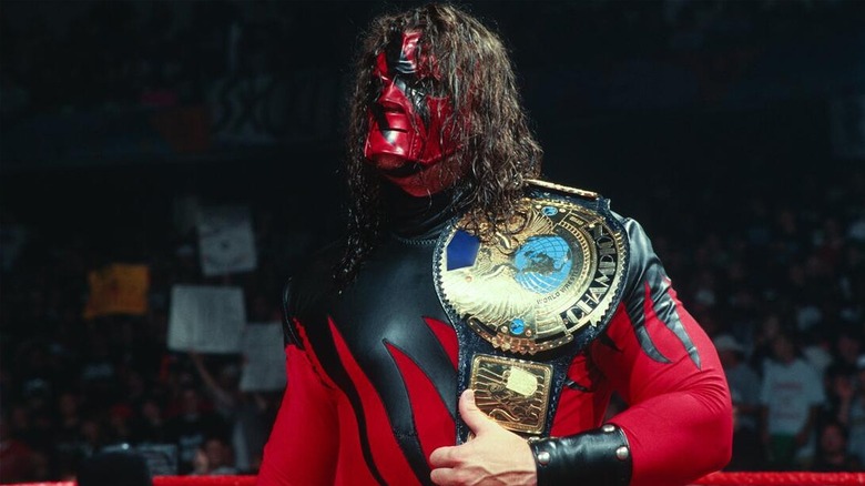 Kane during his brief WWE Championship reign.