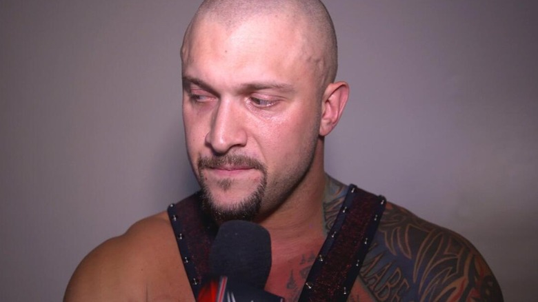 Karrion Kross during a backstage interview amidst his first main roster run in WWE.