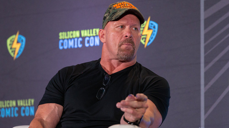 Stone Cold Steve Austin talking