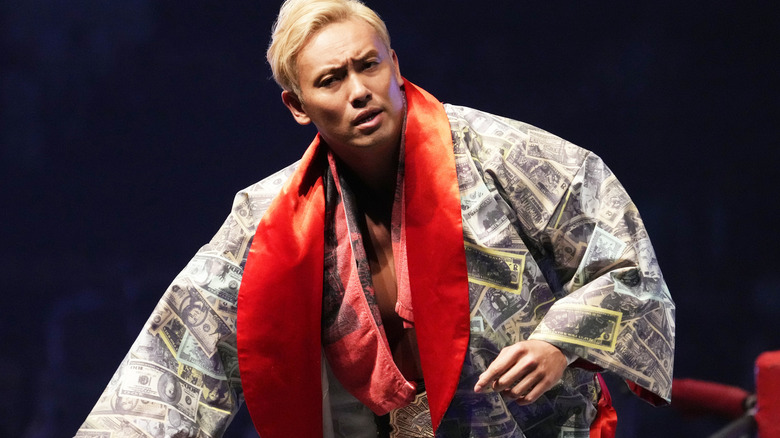 Kazuchika Okada on the ropes