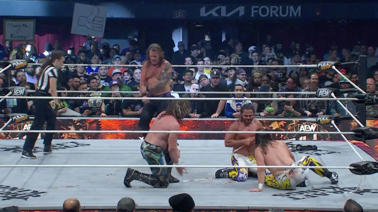 Kenny Omega & Chris Jericho Beat The Young Bucks, Win Tag Title Shot At AEW Full Gear