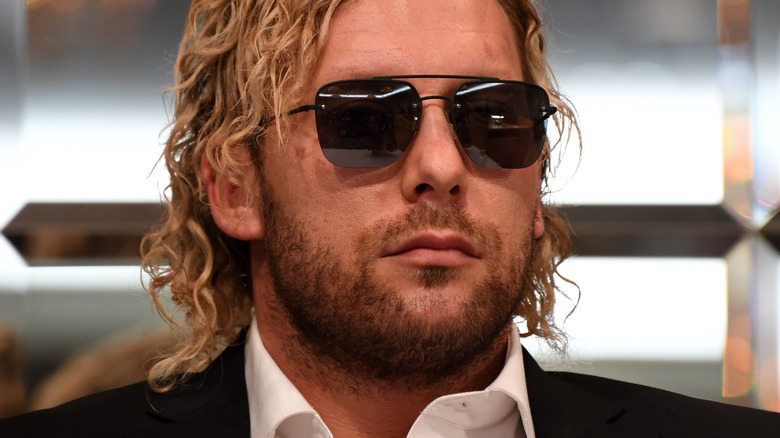 Kenny Omega at an NJPW Press Conference