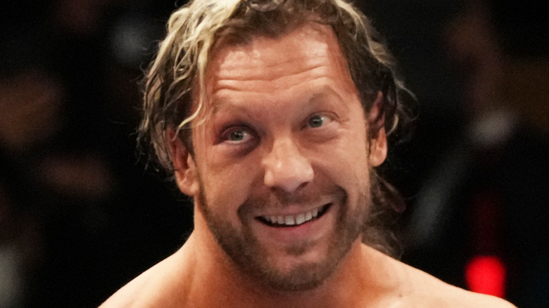 AEW's Kenny Omega tilting his head