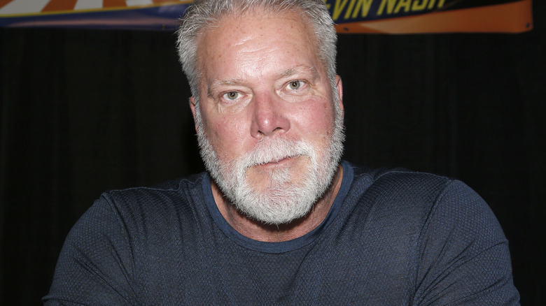 Kevin Nash looking deep into the camera