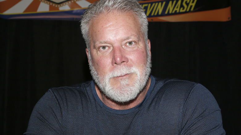 Kevin Nash sitting down