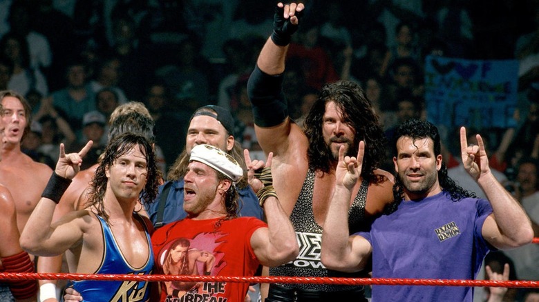 Kevin Nash Poses With The Kliq In WWE