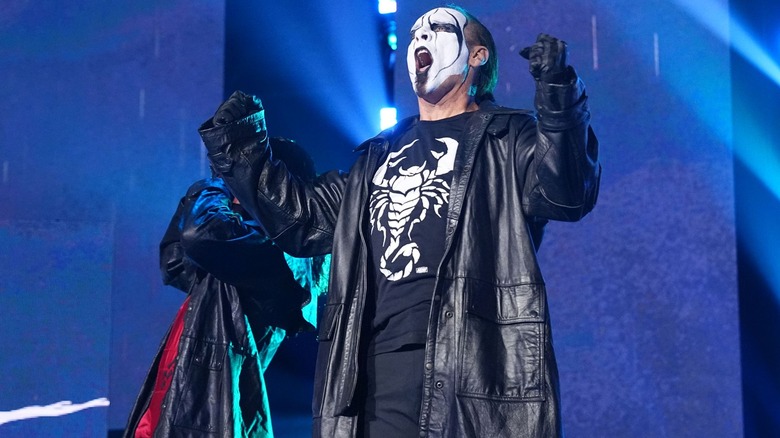 Sting at his retirement match