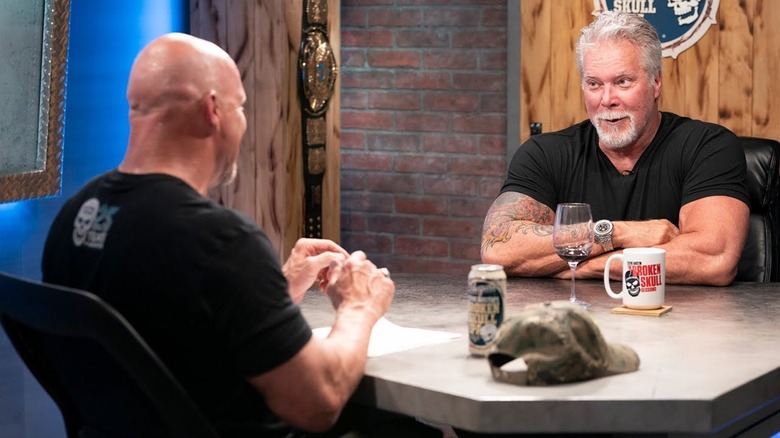 Kevin Nash talking to Steve Austin