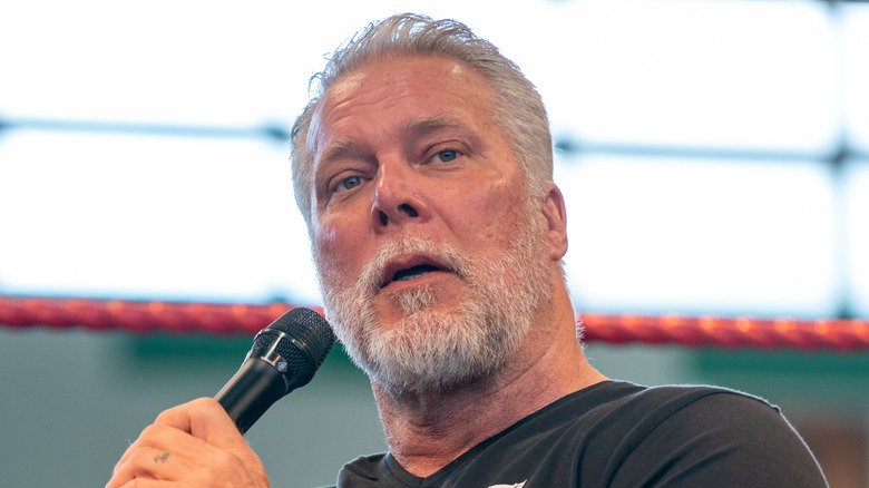 Kevin Nash during an interview