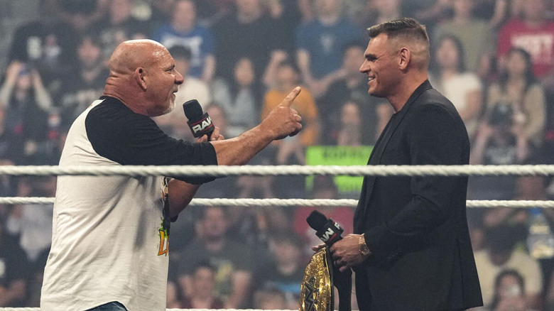 Goldberg and Gunther on WWE Raw