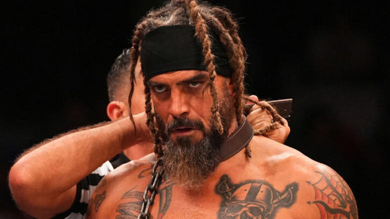 Jay Briscoe ahead of the double dog collar match against FTR