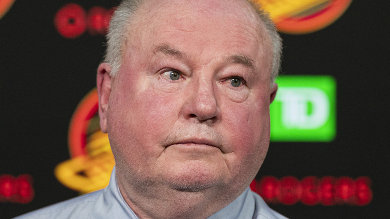 Bruce Boudreau looking away