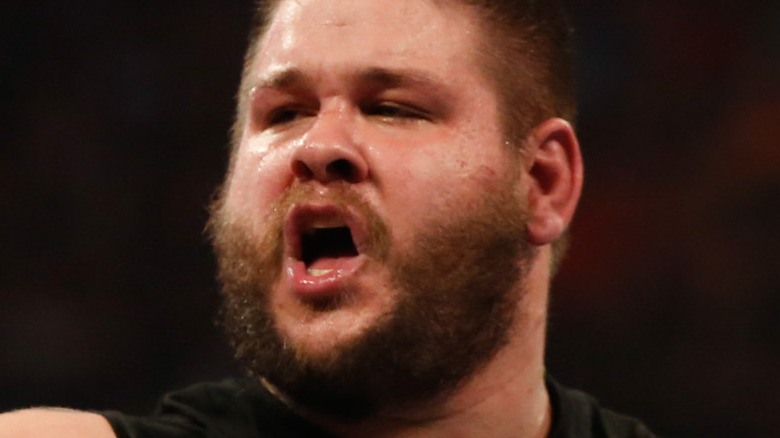 Kevin Owens shouting 