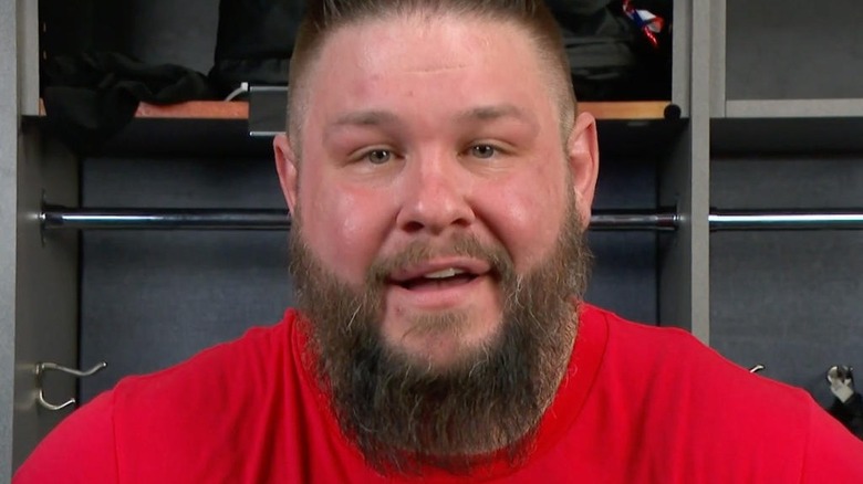 Kevin Owens with mouth open