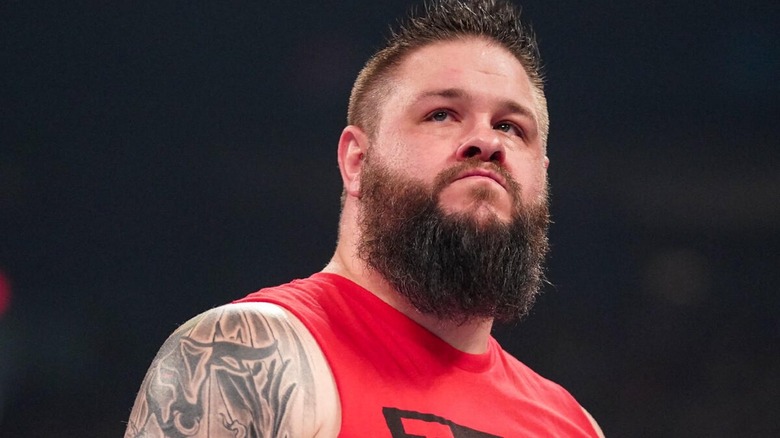 Kevin Owens staring away