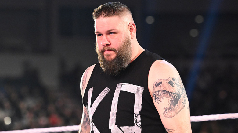 Kevin Owens wearing a black tank top