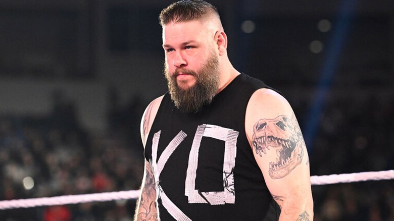 Kevin Owens wearing a black tank top