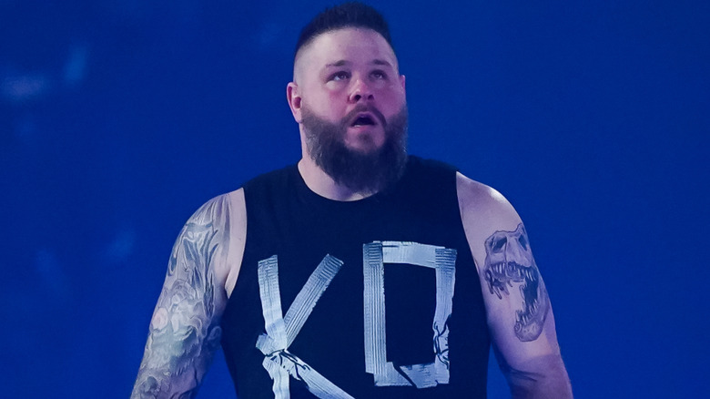 Kevin Owens wearing a black tank top