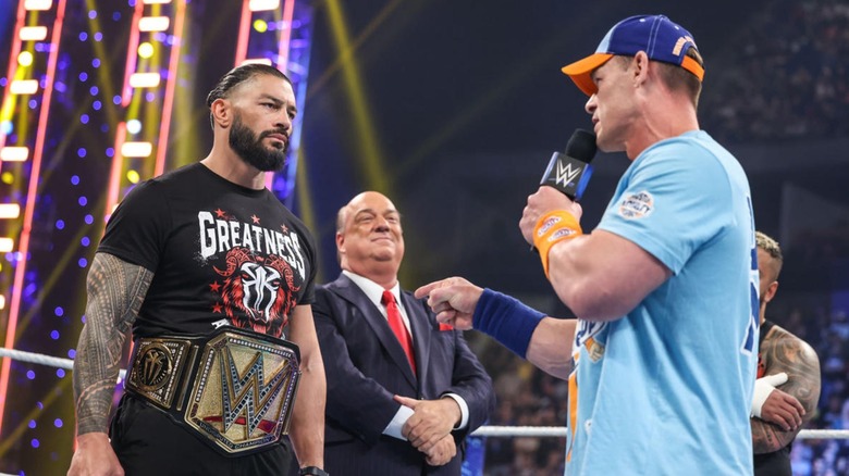 Roman Reigns Confronted By John Cena