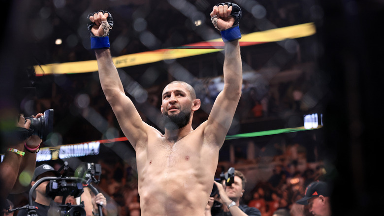 Khamzat Chimaev in the Octagon
