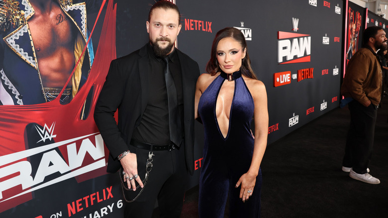 Killer Kross and Scarlett attend the premiere of WWE Raw on Netflix