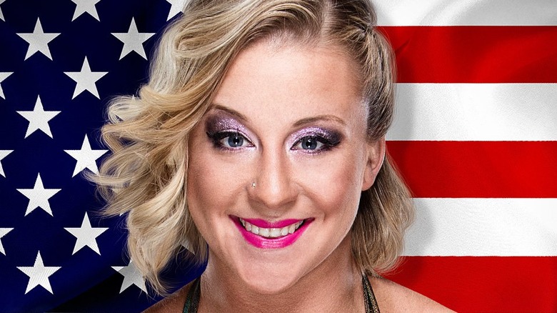 Kimber Lee as Abbey Laith in WWE