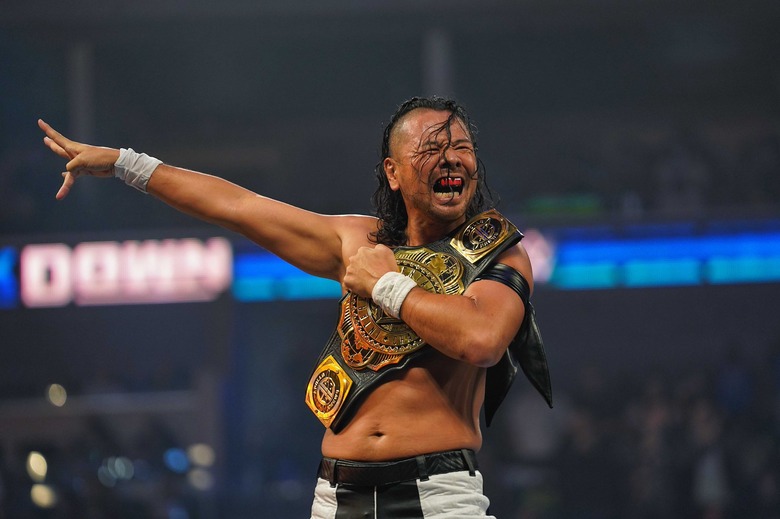 King Nakamura Celebrates His WWE Intercontinental Title Win