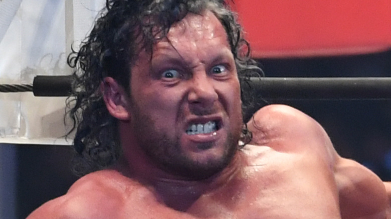 Kenny Omega grimaces