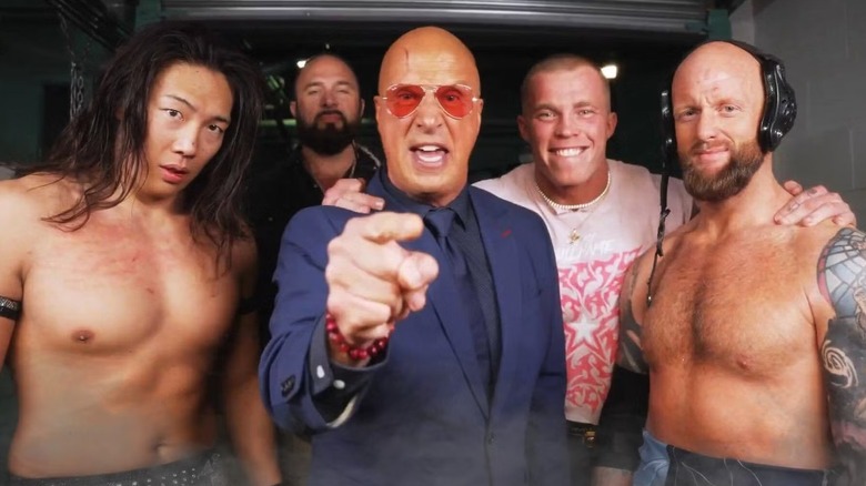 Don Callis, along with Konosuke Takeshita, Lance Archer, Kyle Fletcher, and Josh Alexander warn their next challengers with a backstage promo