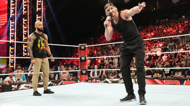 Logan Paul Speaks As Ricochet Looks On