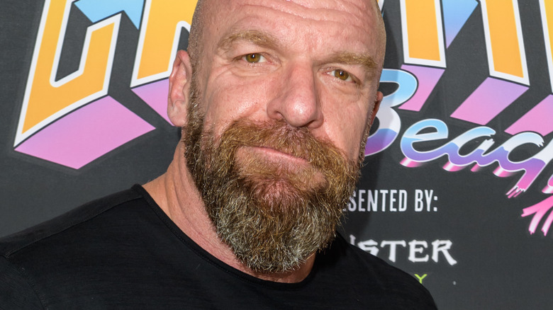 Paul "Triple H" Levesque smiling long beard