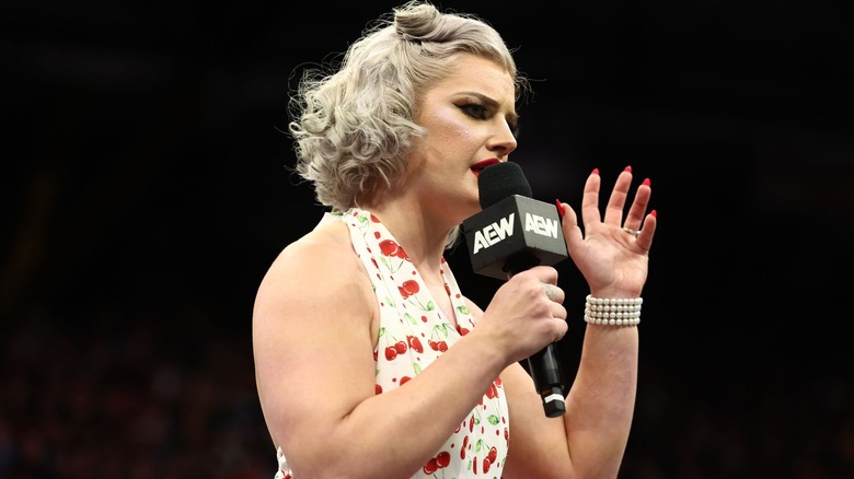Toni Storm talking